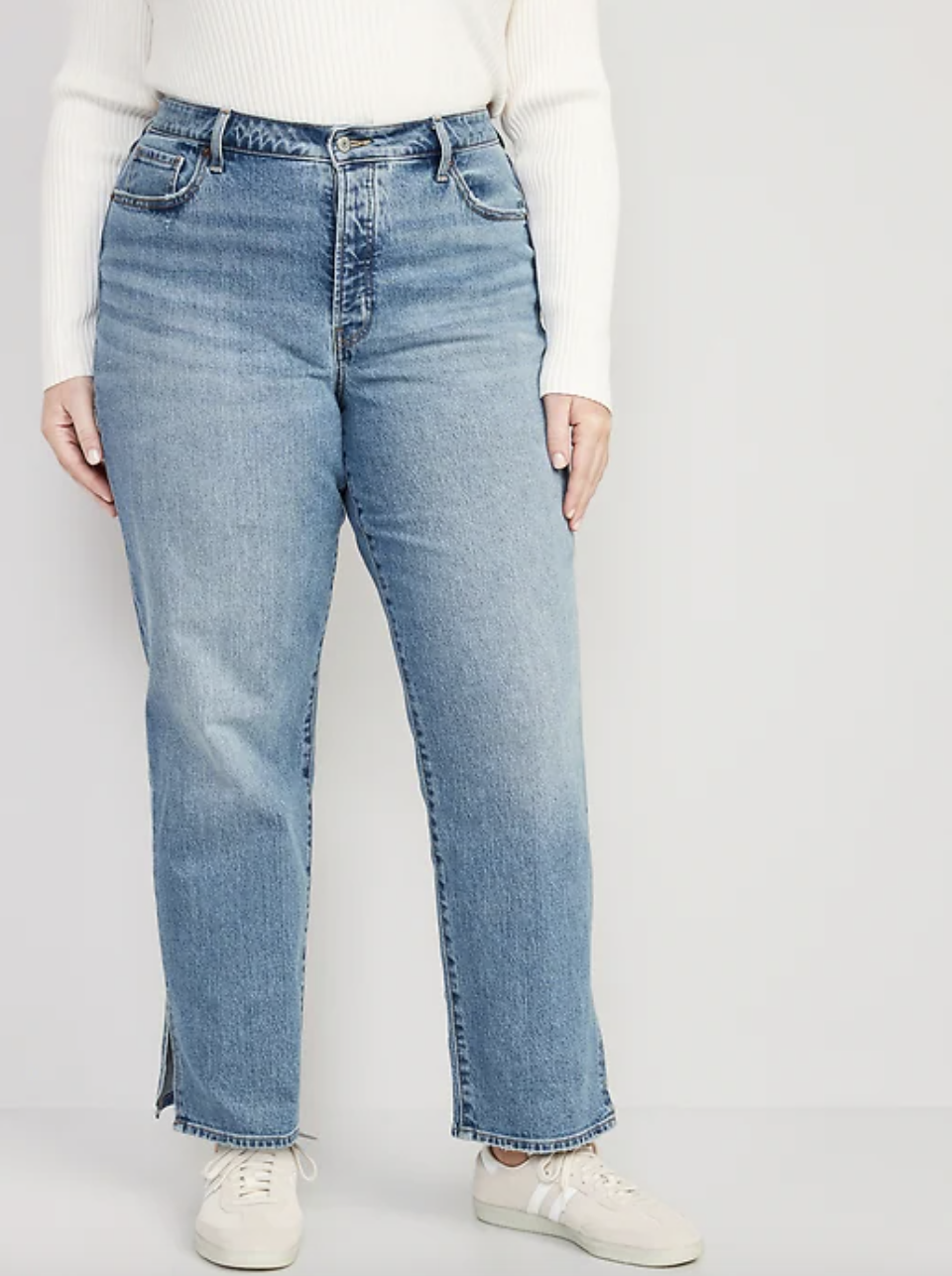 High-Waisted OG Loose Side-Slit Jeans (Photo via Old Navy)