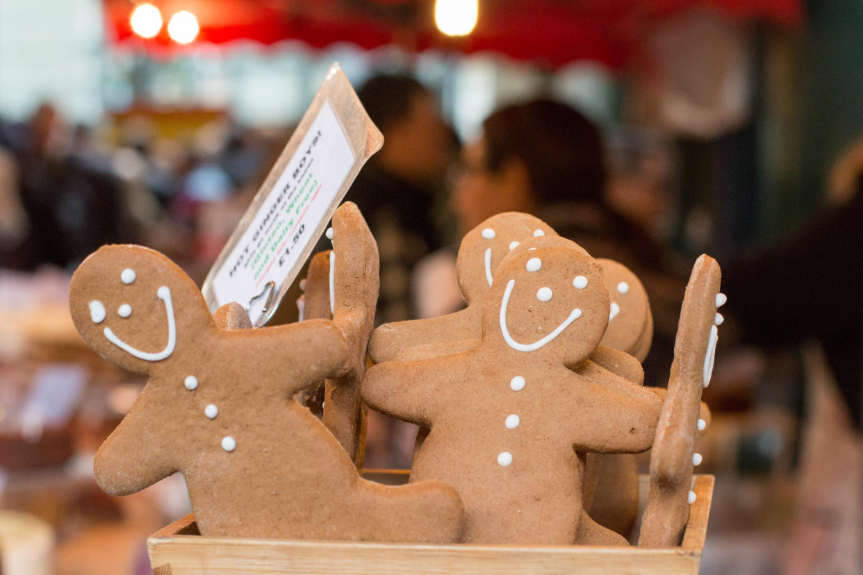 Gingerbread Men for sale in Borough Market, London VAT