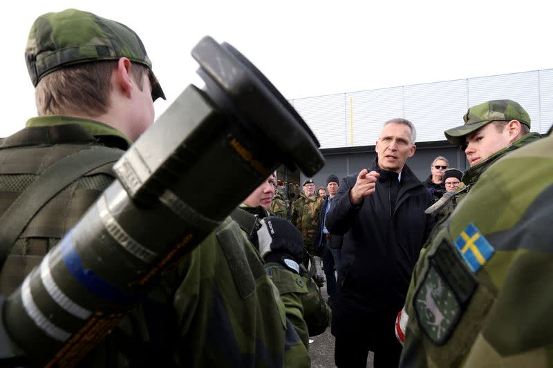 FILE PHOTO: NATO Secretary General Stoltenberg visits Bardufoss