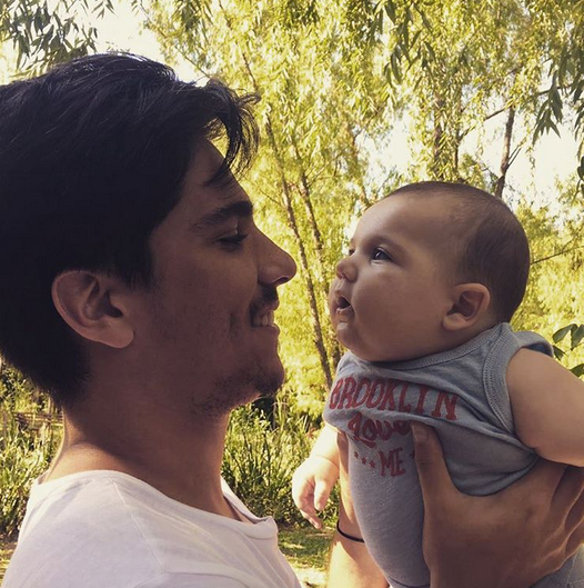 Toribio y su padrino.