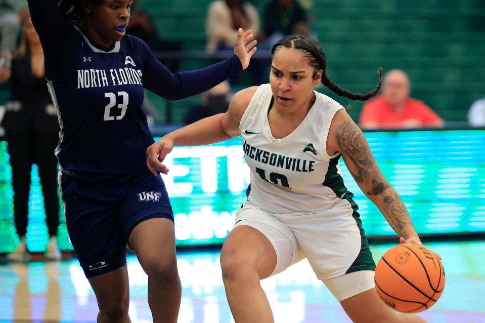 JU guard Edyn Battle led the Dolphins to two victories last week, which qualified them for the ASUN tournament.