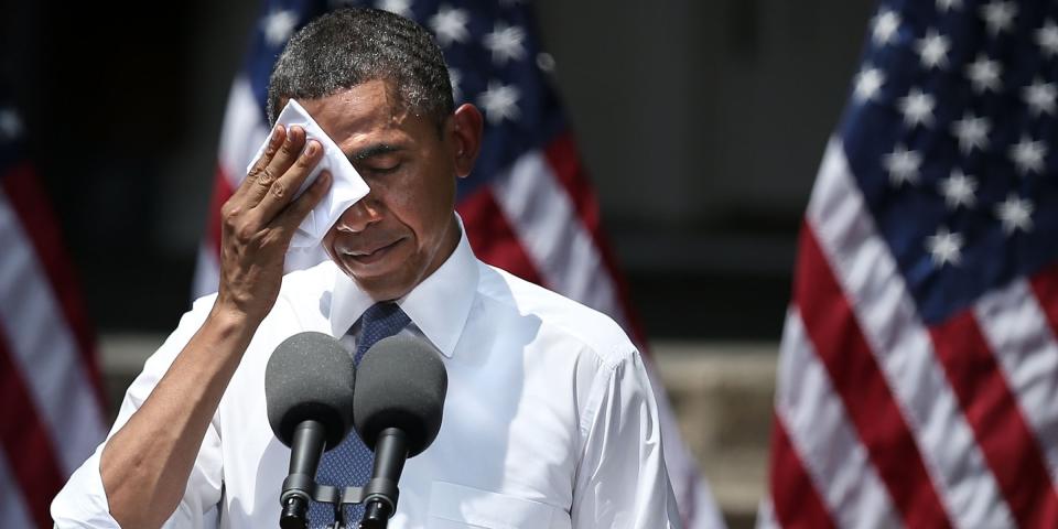 barack obama sweating getty