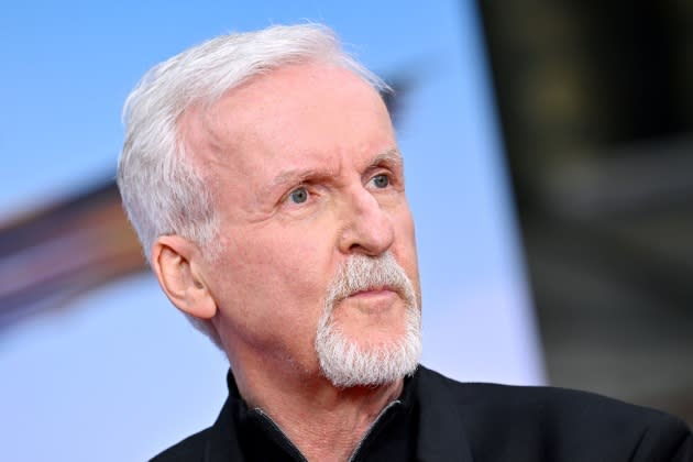 James Cameron And Jon Landau Hand And Footprint In Cement Ceremony At TCL Chinese Theatre - Credit: Axelle/Bauer-Griffin/FilmMagic