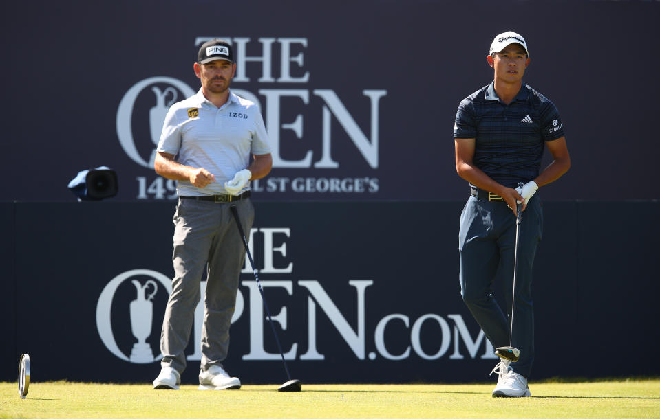 Louis Oosthuizen, Collin Morikawa are challenging for the Claret Jug. (Photo by Christopher Lee/Getty Images)