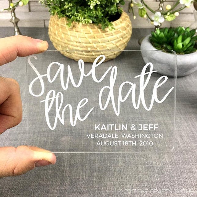 Acrylic Save the Date