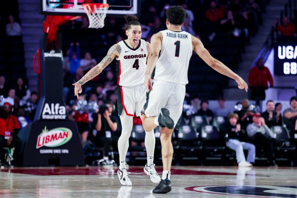 Georgia guard Jusaun Holt (4) during Georgia’s game against FAMU at Stegeman Coliseum in Athens, Ga., on Friday, Dec. 2, 2022. (Photo by Tony Walsh) 