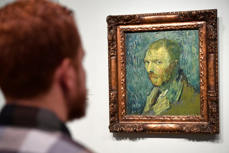 The Van Gogh museum presents a painting in Amsterdam