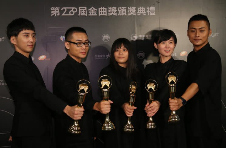 Taiwanese band No Party For Cao Dong at the 28th Golden Melody Awards (Photo: Yahoo Taiwan)