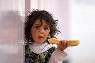 FILE PHOTO: Five-year-old Masar Mohammed Saleh is seen at a malnutrition treatment centre in Sanaa, Yemen November 22, 2018. Picture taken November 22, 2018. REUTERS/Mohamed al-Sayaghi?/File Photo