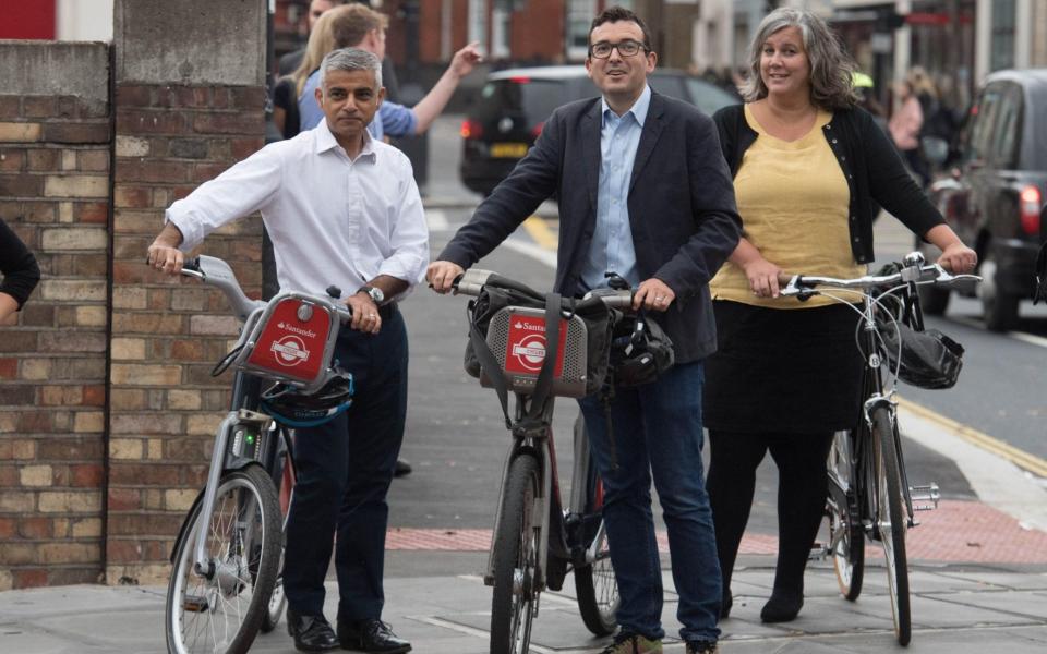 Sadiq Khan, Will Norman and deputy mayor for transport, Heidi Alexander