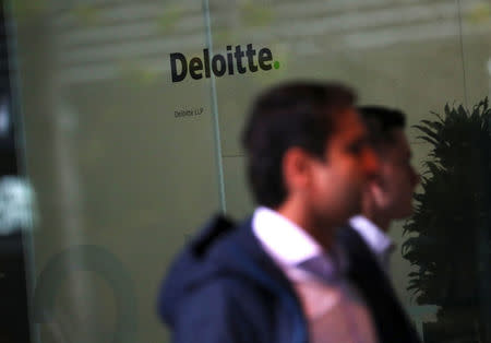 Offices of Deloitte are seen in London, Britain, September 25, 2017. REUTERS/Hannah McKay