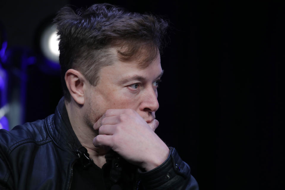 WASHINGTON DC, USA - MARCH 9: Elon Musk, Founder and Chief Engineer of SpaceX, speaks during the Satellite 2020 Conference in Washington, DC, United States on March 9, 2020. (Photo by Yasin Ozturk/Anadolu Agency via Getty Images)