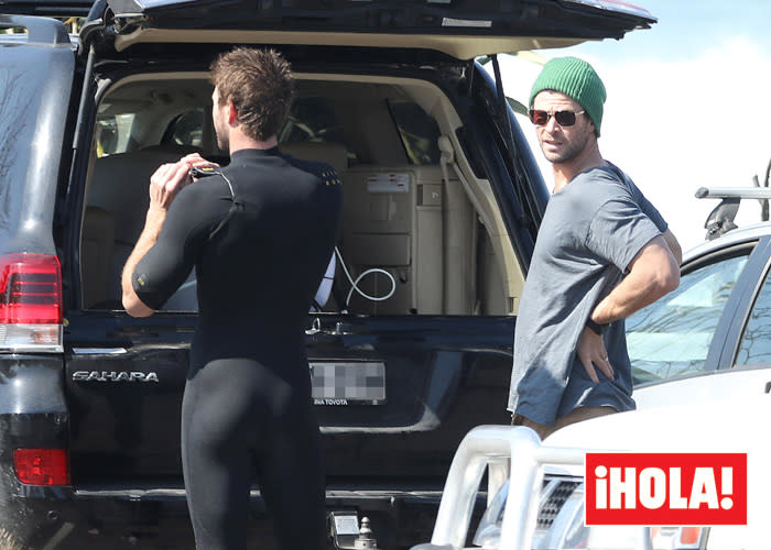 Liam Hemsworth ha disfrutado del surf en Byron Bay