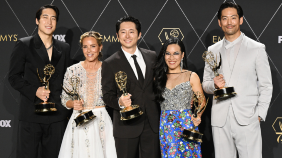 The Emmy-winning cast of 'The Beef' (Gilbert Flores/Variety via Getty Images)