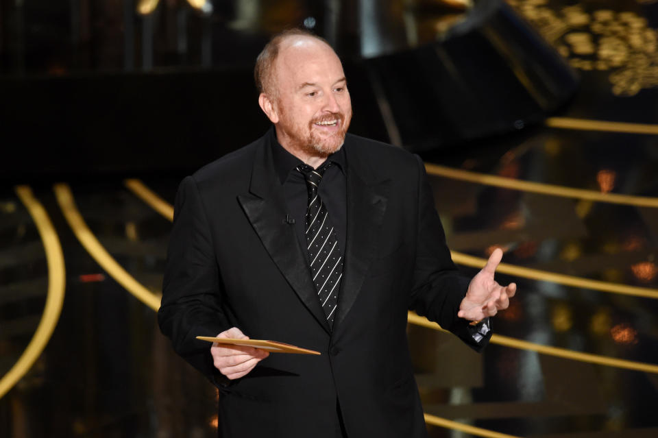 onstage during the 88th Annual Academy Awards at the Dolby Theatre on February 28, 2016 in Hollywood, California.