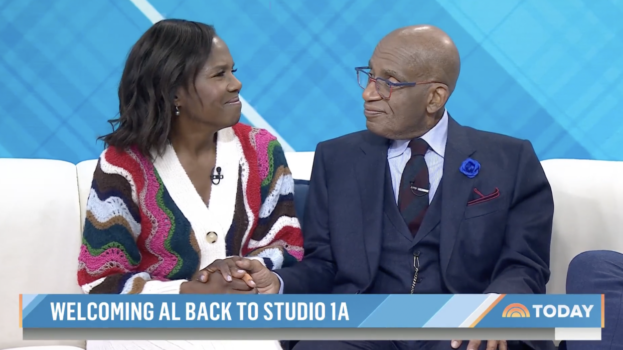 Al Roker's wife Deborah Roberts joined him for to talk about his health battle. She admitted she feared the worst. (Photo: Today)