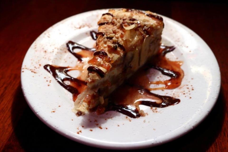 lots of love; photo of baklava cheesecake from Georgio's