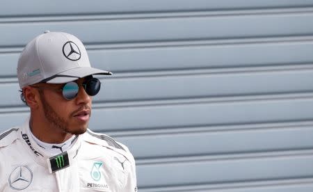 Formula One - F1 - Italian Grand Prix 2016 - Autodromo Nazionale Monza, Monza, Italy - 3/9/16 Mercedes' Lewis Hamilton after qualifying in pole position Reuters / Max Rossi Livepic