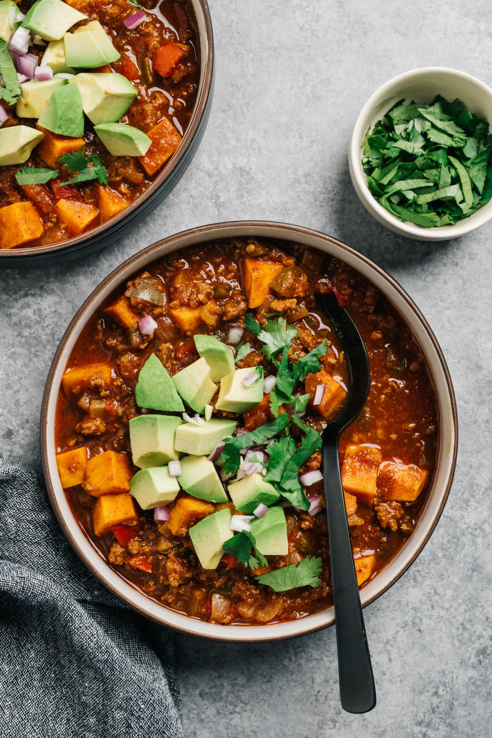 Veg chilli with guacamole (Getty)