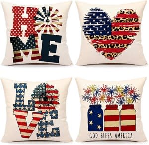 4TH Emotion July 4th Pillow Covers