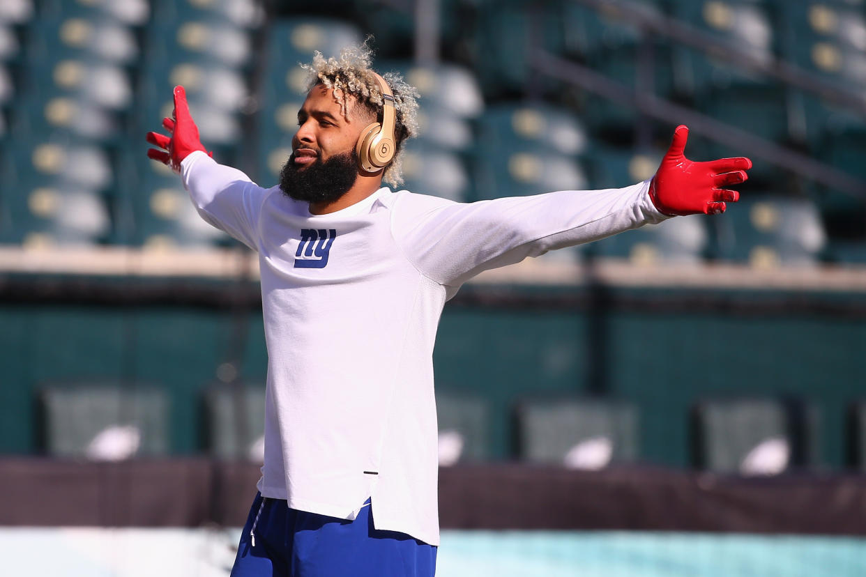 The Giants realized their mistake with Odell Beckham, even after signing him to a $90 million deal, that they had to trade him in 2019. (Photo by Mitchell Leff/Getty Images)