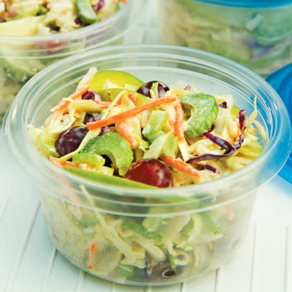 <div class="caption-credit"> Photo by: FamilyFun.go.com</div><p> <b>Granny Smith Slaw</b> </p> <p> Slightly sweet with a hint of citrus, this fruity slaw might convert even the most reluctant vegetable eaters. </p> <p> <a rel="nofollow noopener" href="http://familyfun.go.com/recipes/granny-smith-slaw-686998/?cmp=OTC_Shine_TeamMomPicnic_FFUN" target="_blank" data-ylk="slk:Get the Recipe;elm:context_link;itc:0;sec:content-canvas" class="link ">Get the Recipe</a> </p>