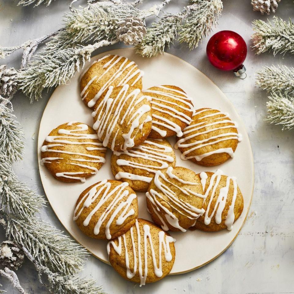 Glazed Sourdough Snickerdoodles