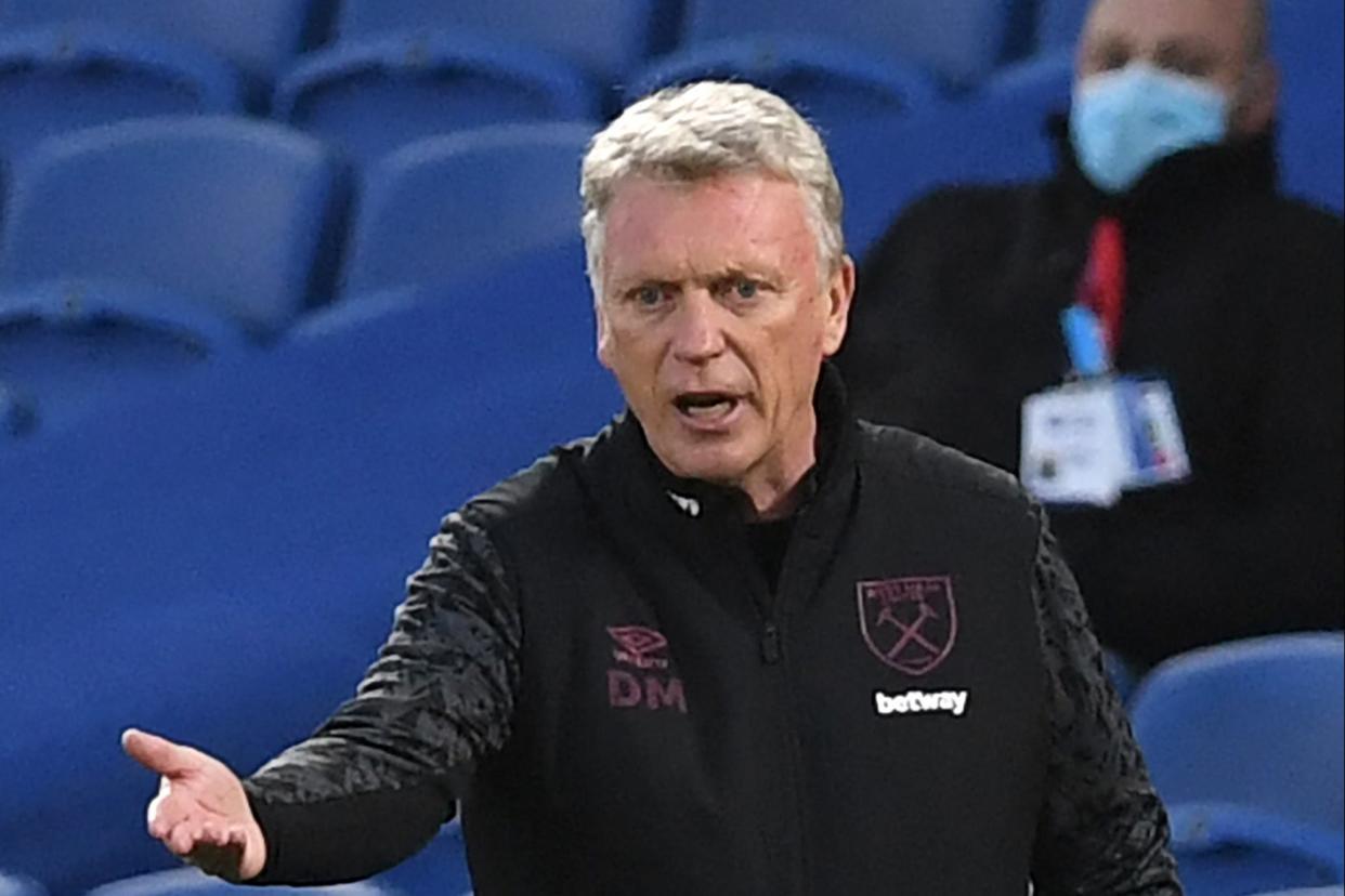 <p>Moyes: “We didn’t show enough quality”</p> (POOL/AFP via Getty Images)