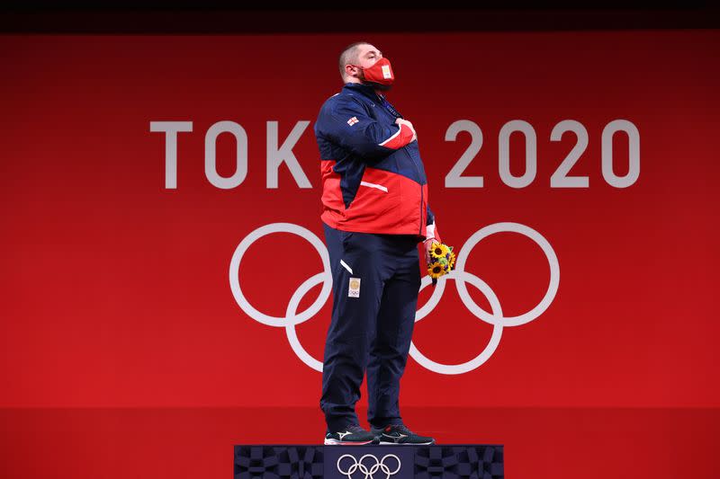 Weightlifting - Men's +109kg - Medal Ceremony