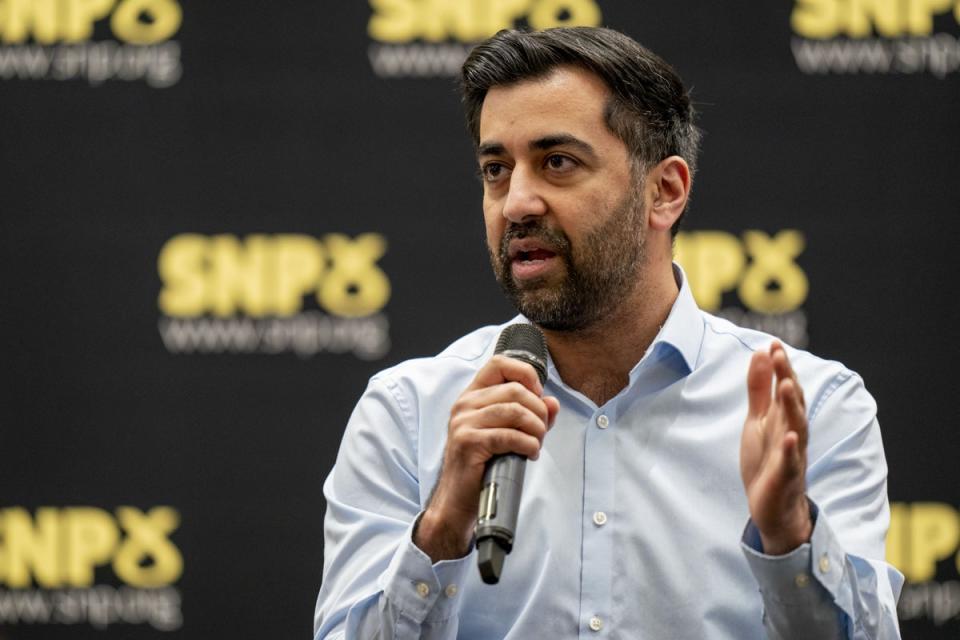 Humza Yousaf attended his first NEC meeting as SNP leader (Jane Barlow/PA) (PA Wire)