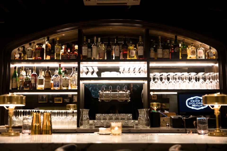 A view of the downstairs bar at Pepp & Dolores in Over-the-Rhine