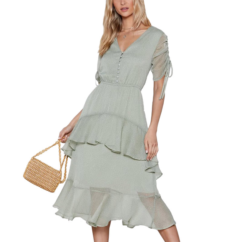 <a rel="nofollow noopener" href="https://rstyle.me/n/c5vexechdw" target="_blank" data-ylk="slk:It’s Getting Dot In Here Midi Dress, Nasty Gal, $60The soft sea-foam shade and ultra-feminine silhouette make this frock a shoo-in for the summer wedding circuit.;elm:context_link;itc:0;sec:content-canvas" class="link ">It’s Getting Dot In Here Midi Dress, Nasty Gal, $60<p>The soft sea-foam shade and ultra-feminine silhouette make this frock a shoo-in for the summer wedding circuit.</p> </a><p> <strong>Related Articles</strong> <ul> <li><a rel="nofollow noopener" href="http://thezoereport.com/fashion/style-tips/box-of-style-ways-to-wear-cape-trend/?utm_source=yahoo&utm_medium=syndication" target="_blank" data-ylk="slk:The Key Styling Piece Your Wardrobe Needs;elm:context_link;itc:0;sec:content-canvas" class="link ">The Key Styling Piece Your Wardrobe Needs</a></li><li><a rel="nofollow noopener" href="http://thezoereport.com/fashion/celebrity-style/reformation-pieces-celebrities-love/?utm_source=yahoo&utm_medium=syndication" target="_blank" data-ylk="slk:The Brand Celebs Can't Stay Away From (And We Can't Either);elm:context_link;itc:0;sec:content-canvas" class="link ">The Brand Celebs Can't Stay Away From (And We Can't Either)</a></li><li><a rel="nofollow noopener" href="http://thezoereport.com/beauty/hair/meghan-markle-natural-curly-hair/?utm_source=yahoo&utm_medium=syndication" target="_blank" data-ylk="slk:You Have To See Meghan Markle's Natural Hair;elm:context_link;itc:0;sec:content-canvas" class="link ">You Have To See Meghan Markle's Natural Hair</a></li> </ul> </p>