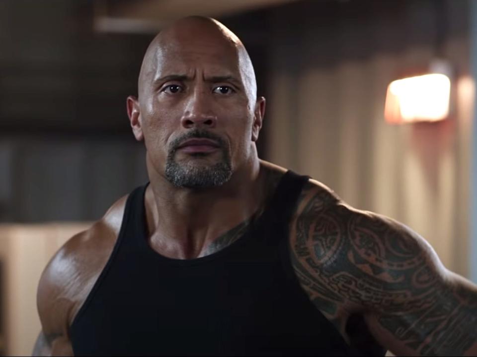 Dwayne Johnson as Luke Hobbs in "The Fate of the Furious."