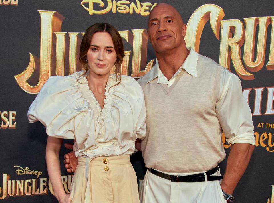 Emily Blunt, Dwayne Johnson, Jungle Cruise Premiere 