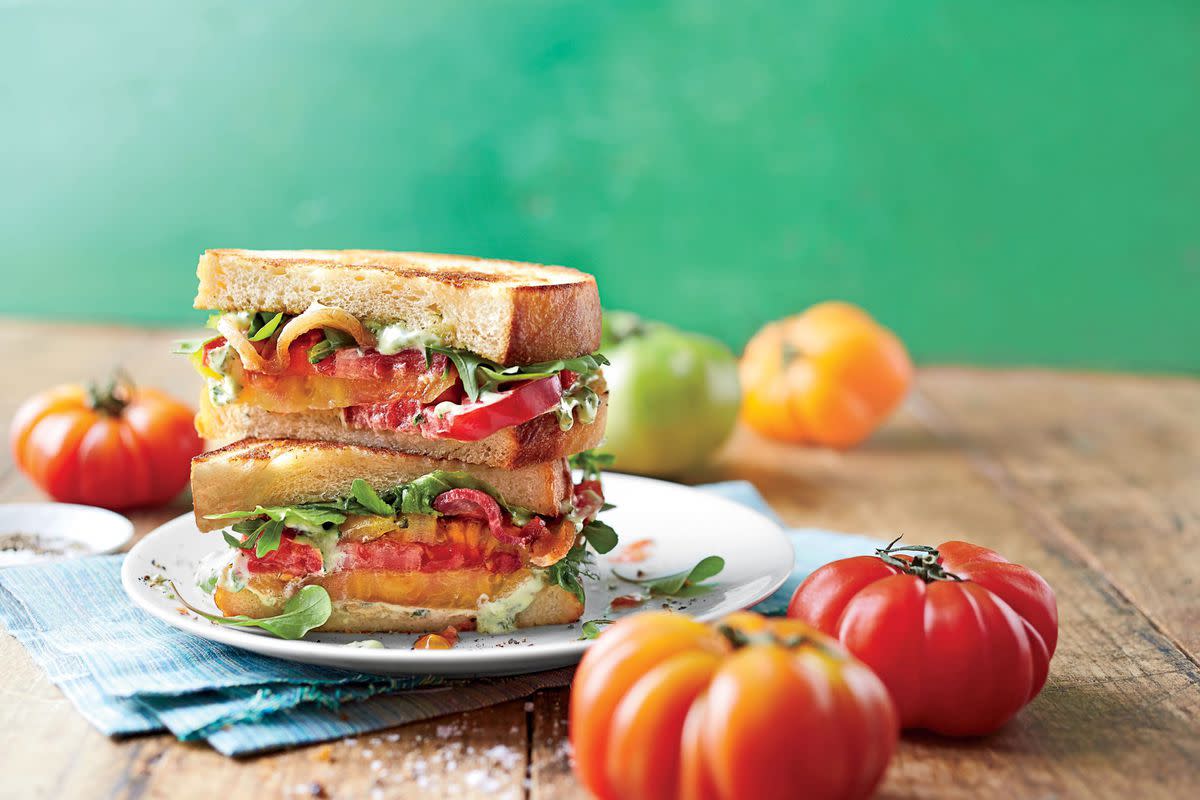 Over-the-Top Tomato Sandwich