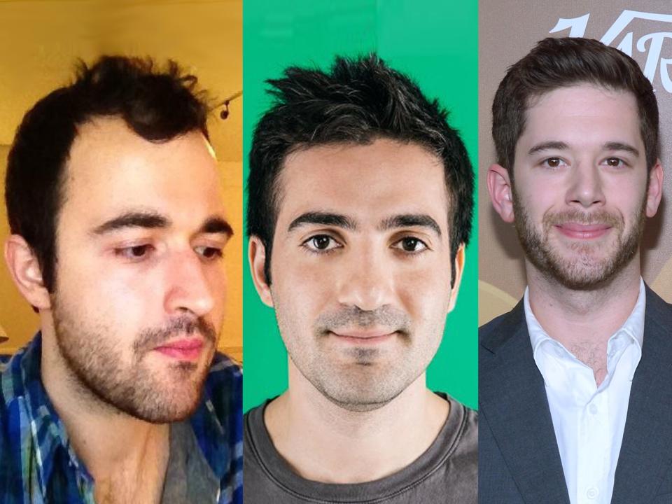 Vine cofounders Dom Hofmann, Rus Yusupov, and Colin Kroll