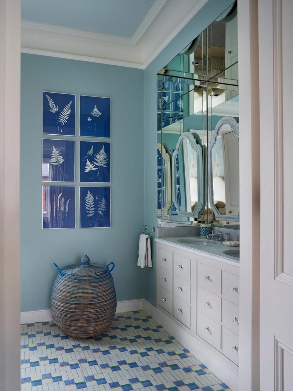 baby blue bathroom