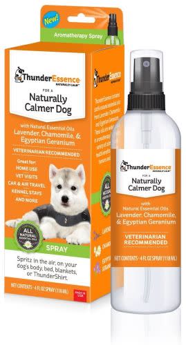 dog calming treat, dog calming products, dog calming spray
