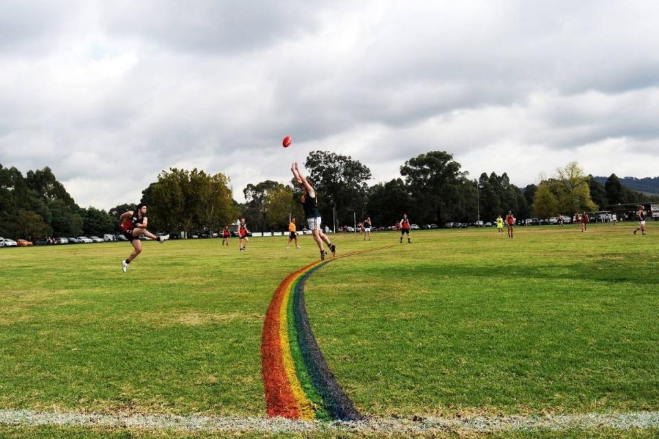 Pride Cup Australia football match