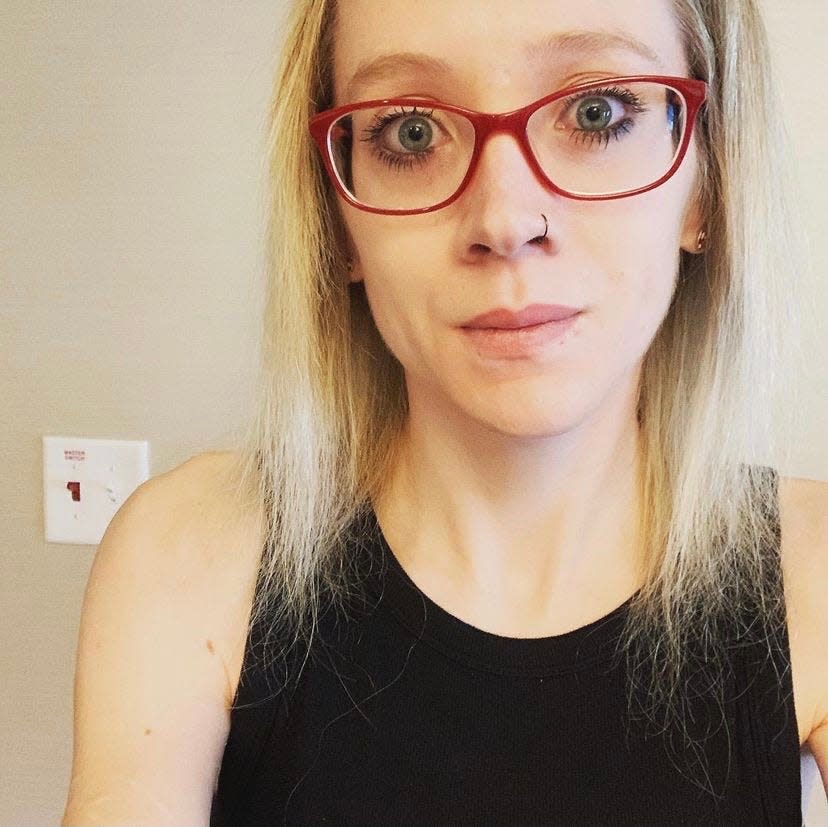 "Intersex people or people with intersex traits have natural variations of sex characteristics from that of a typical male or female," Marissa Adams (pictured) says. "These include variations in chromosomes, the way our bodies utilize hormones, and variations of the internal and/or external genitals."