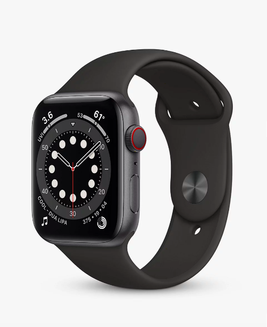 <p><a class="link " href="https://www.johnlewis.com/apple-watch-series-6-gps-cellular-44mm-space-grey-aluminium-case-with-black-sport-band-regular/p5135823" rel="nofollow noopener" target="_blank" data-ylk="slk:SHOP NOW;elm:context_link;itc:0;sec:content-canvas">SHOP NOW</a></p><p>Apple's latest iteration of its enduringly popular watch is compatible with the brand new Apple Fitness Plus - a series of workouts that you can pair with your iPhone, iPad, or Apple TV. Browse a selection of pre-recorded videos to choose your required exercise type, music, workout length and trainer, depending what you're in the mood for, giving you the choice of workouts on the go. The Apple Watch series 6 also enables you to track your blood oxygen as well as your fitness levels, while the retina display is now 2.5 times brighter for improved visibility during outdoor exercise. </p><p>Apple watch series 6 GPS + cellular, £509 (including three months of free Apple Fitness Plus), <a href="https://www.johnlewis.com/apple-watch-series-6-gps-cellular-44mm-space-grey-aluminium-case-with-black-sport-band-regular/p5135823" rel="nofollow noopener" target="_blank" data-ylk="slk:John Lewis;elm:context_link;itc:0;sec:content-canvas" class="link ">John Lewis</a></p>