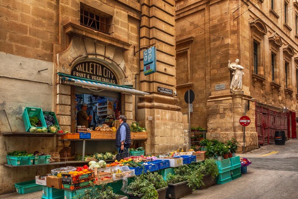 From rabbit stew to pea-filled pastries and stuffed eggplant, there’s something for every palette in Valletta (Getty Images)