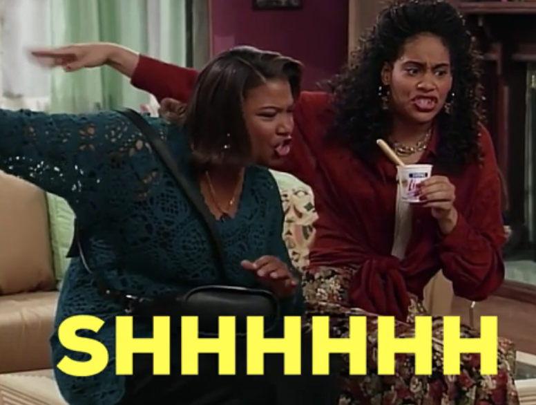 Queen Latifah and Kim Coles on "Living Single"