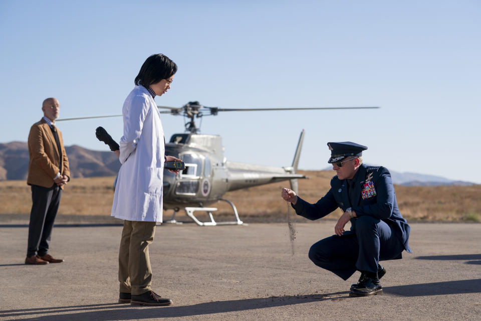 Jimmy O. Yang and Steve Carell