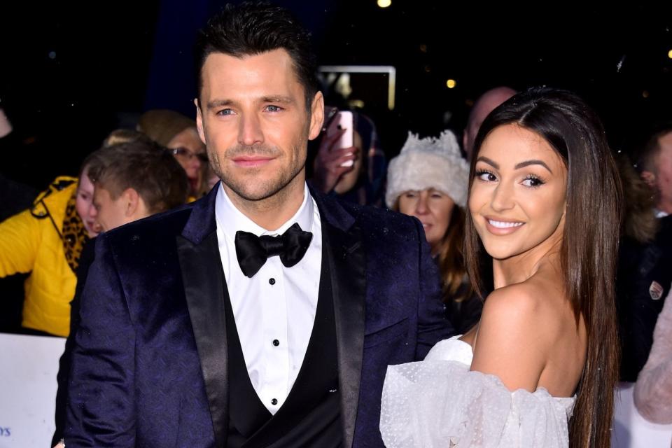 Loved-up: Mark Wright and Michelle Keegan attending the National Television Awards 2019: PA