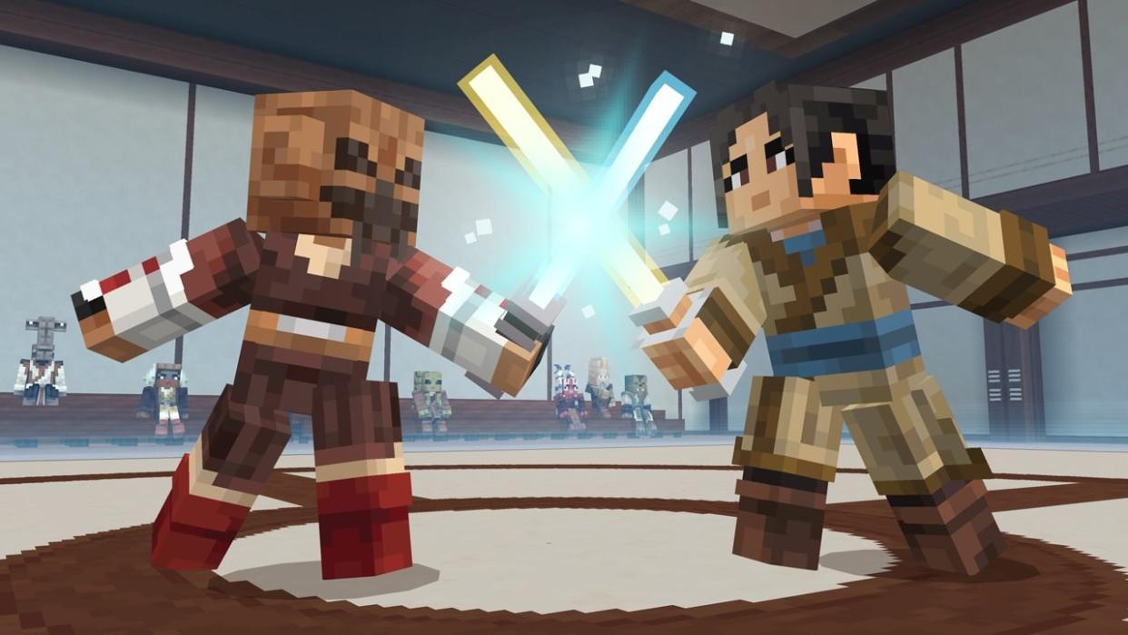  Image of Star Wars: Path of the Jedi DLC for Minecraft. 