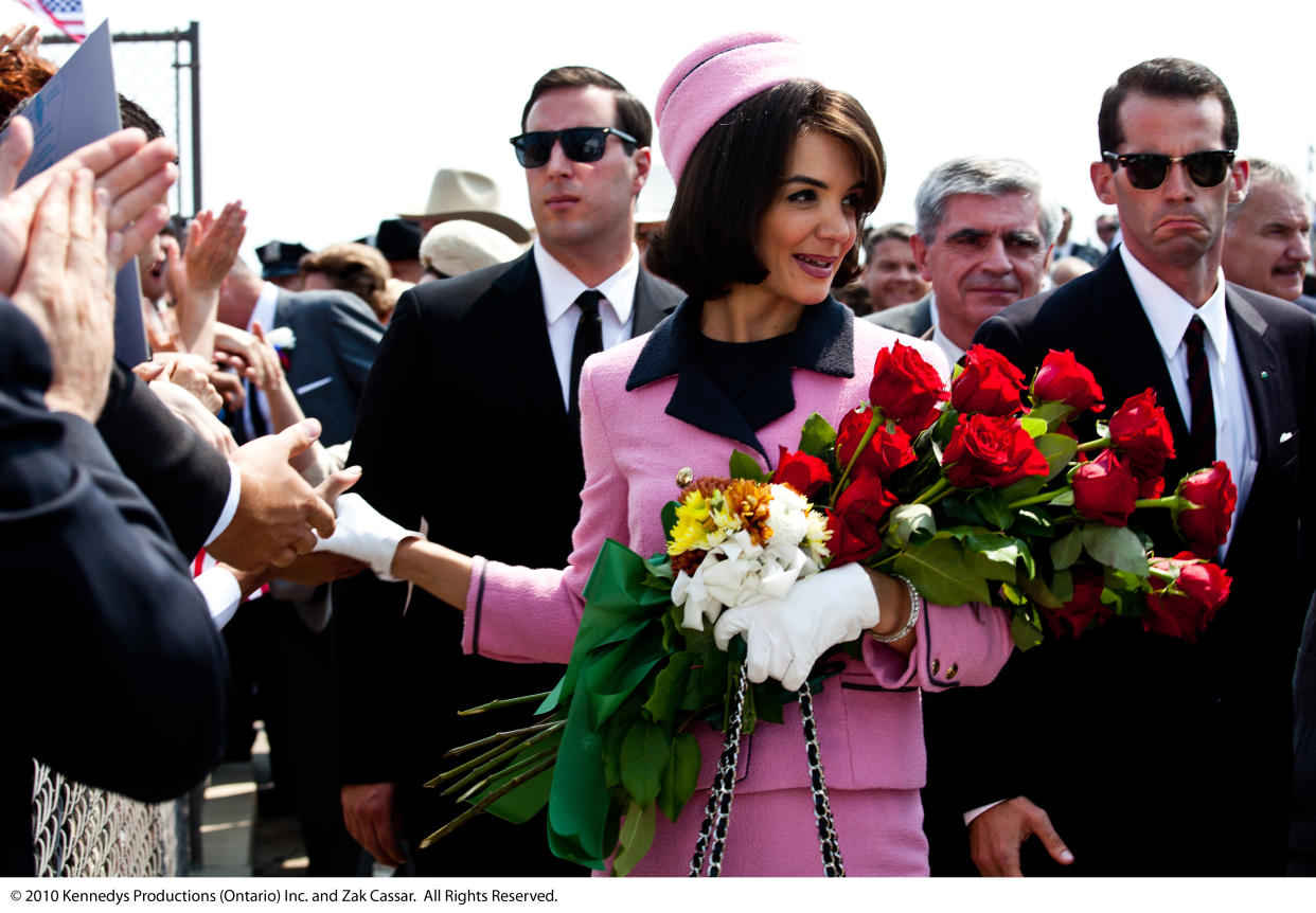 Katie Holmes plays Jackie Kennedy in 2011 miniseries 