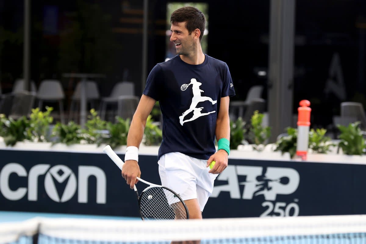 Novak Djokovic is happy to be back in Australia (Kelly Barnes/AP) (AP)