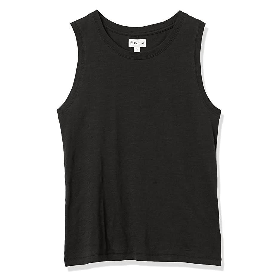 10) Nicole Crew Neck Muscle Tank Top