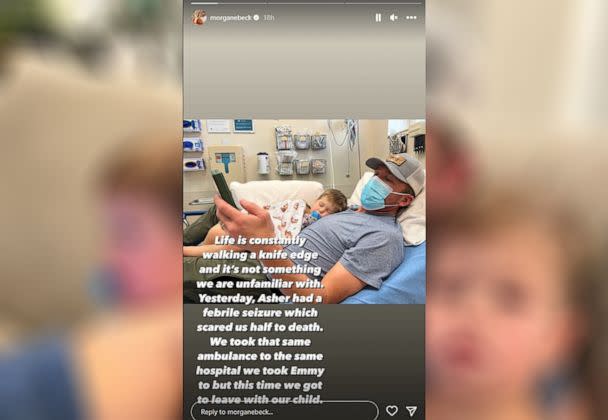 PHOTO: Bode Miller's 3-year-old son Asher was taken to the hospital after suffering a febrile seizure, according to Morgan Miller's Instagram. (Morgan Miller/Instagram)